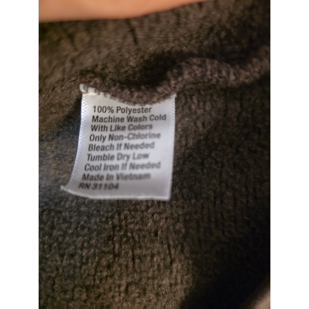 Crown & Ivy Mens Large Gray Heather 1/4 Zip Fleece Pullover Sweater Knit L - Picture 4 of 5